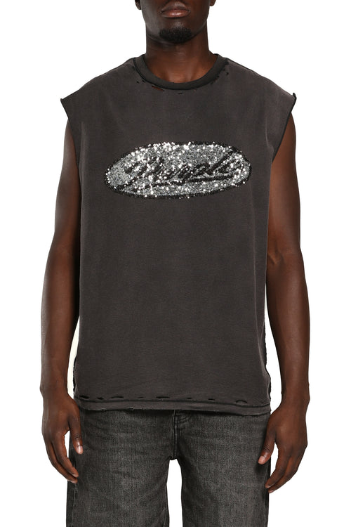 Textured Sleeveless Tee