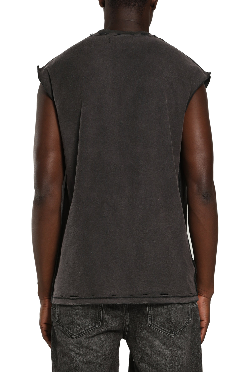 Textured Sleeveless Tee