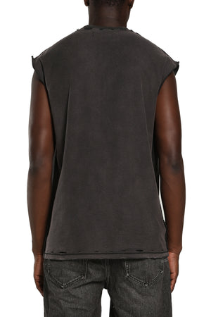 Textured Sleeveless Tee