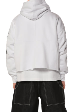 Hwt Fleece Oversized Hoodie Brilliant White