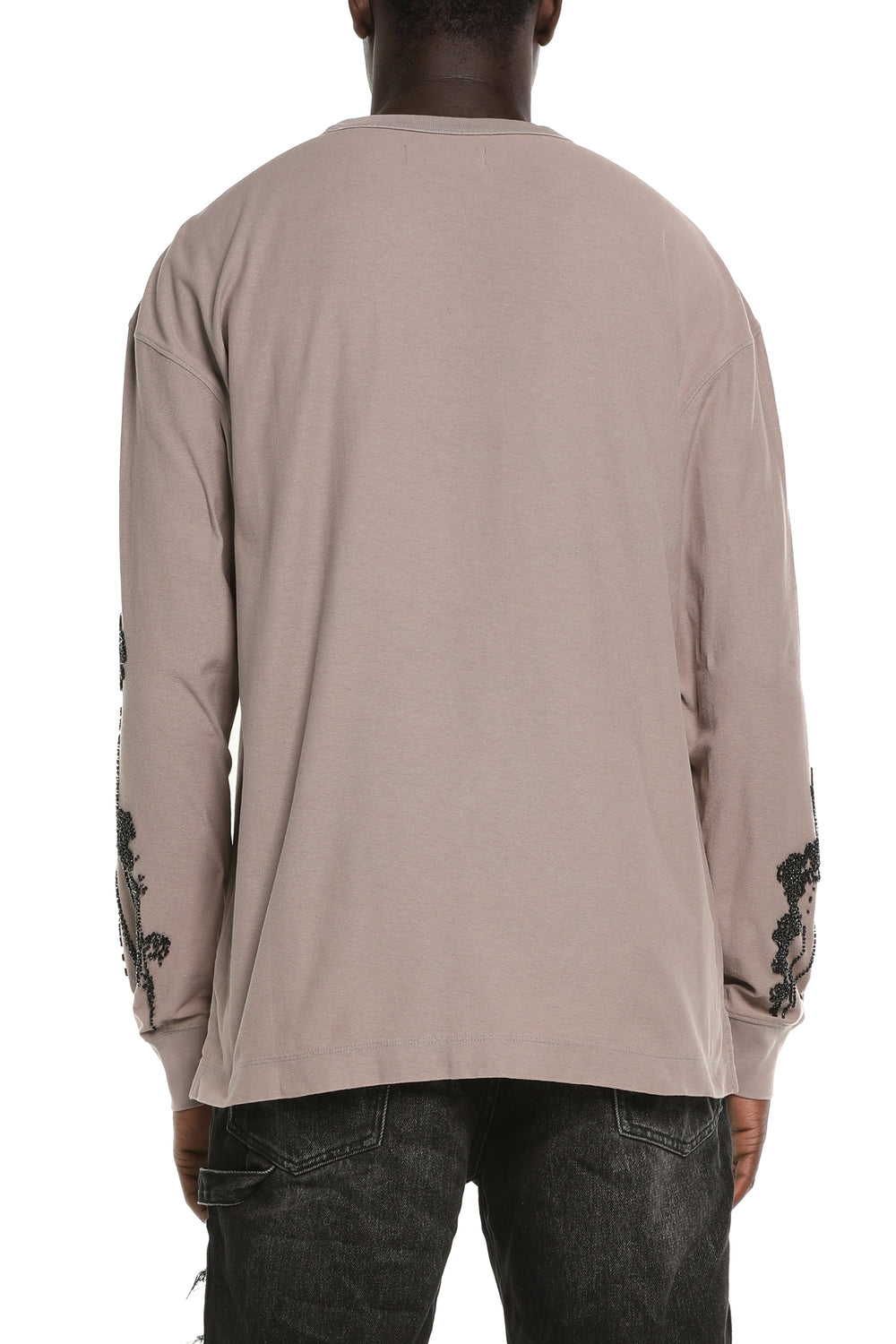 Textured LS Tee Steeple Gray