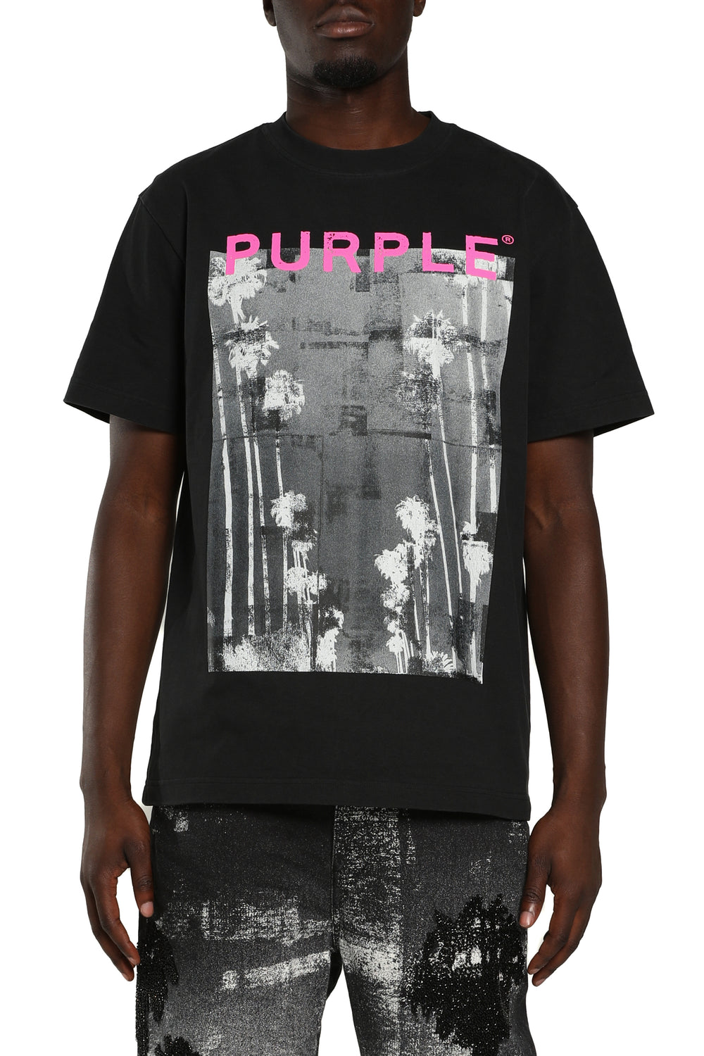 HWT Jersey SS Tee Palms Black Beauty