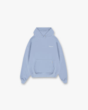 REPRESENT OWNERS CLUB SCRIPT HOODIE DUSTY BLUE