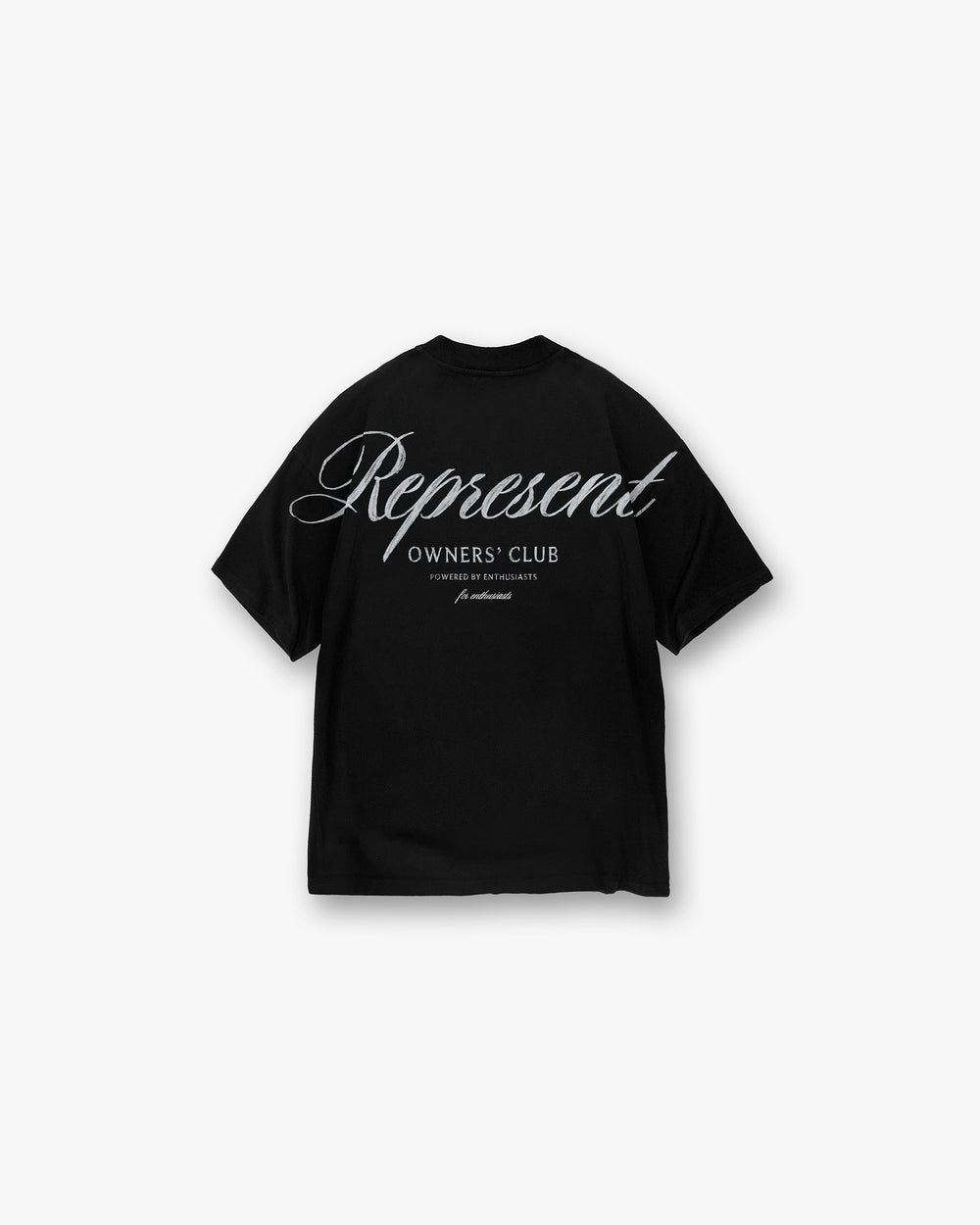 REPRESENT OWNERS CLUB SCRIPT T-SHIRT BLACK