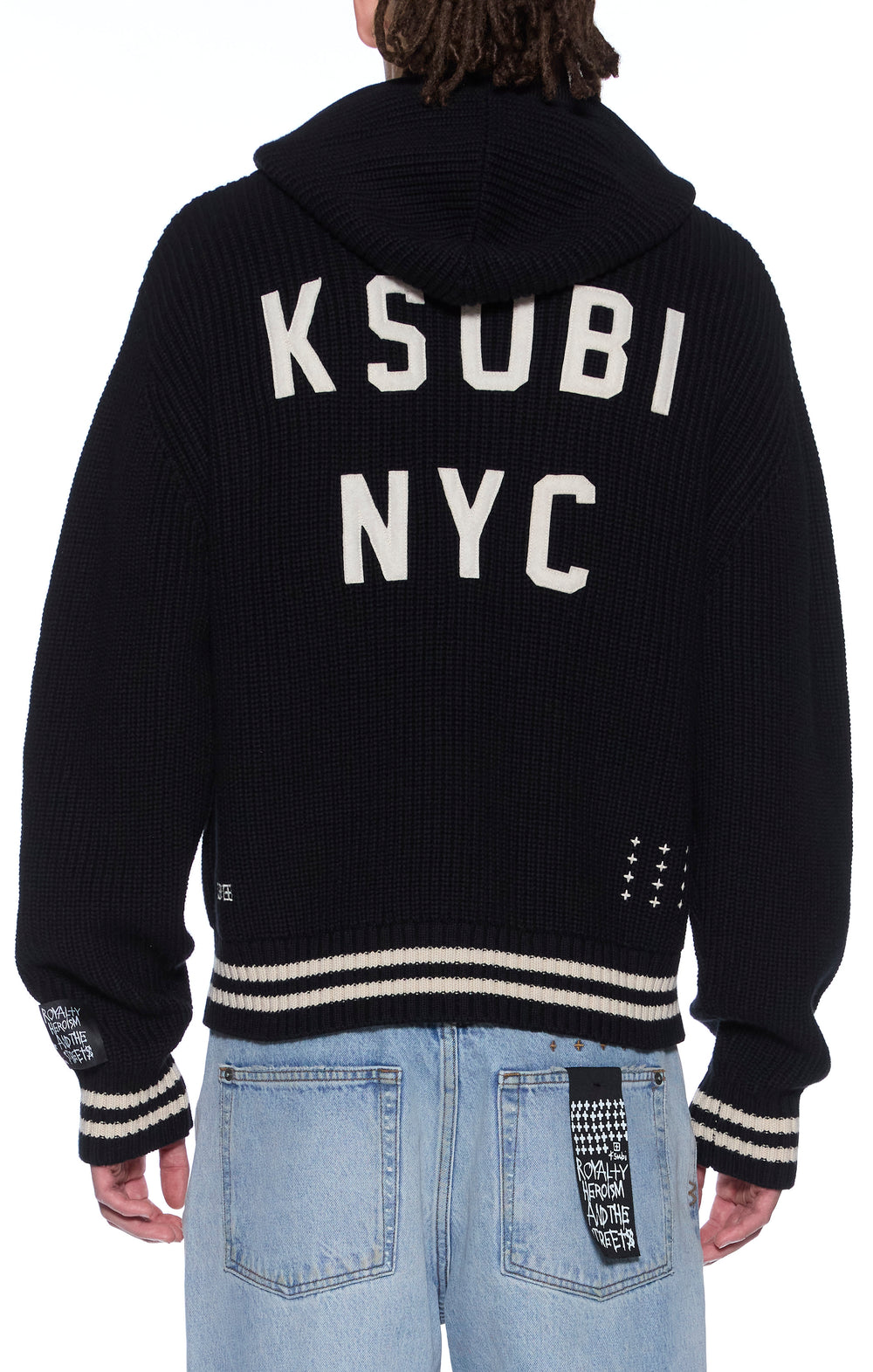 boxer zip knit hoodie midnight