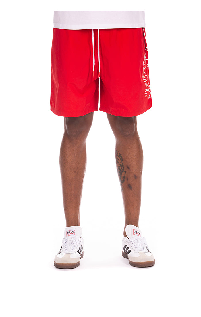 bb helmut shorts red