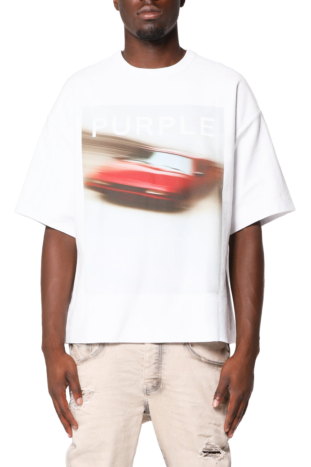 Hwt Textured Jersey SS Tee Car