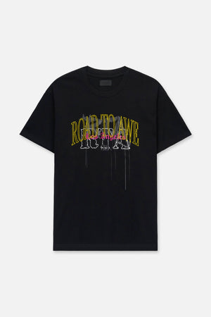 Colin Oversized Short Sleeve Tee | Black Mixed Logo