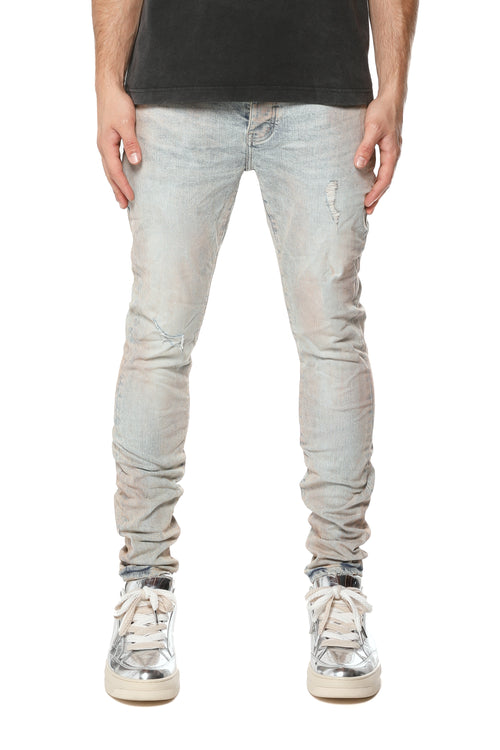 Skinny Pink Mud Distressed