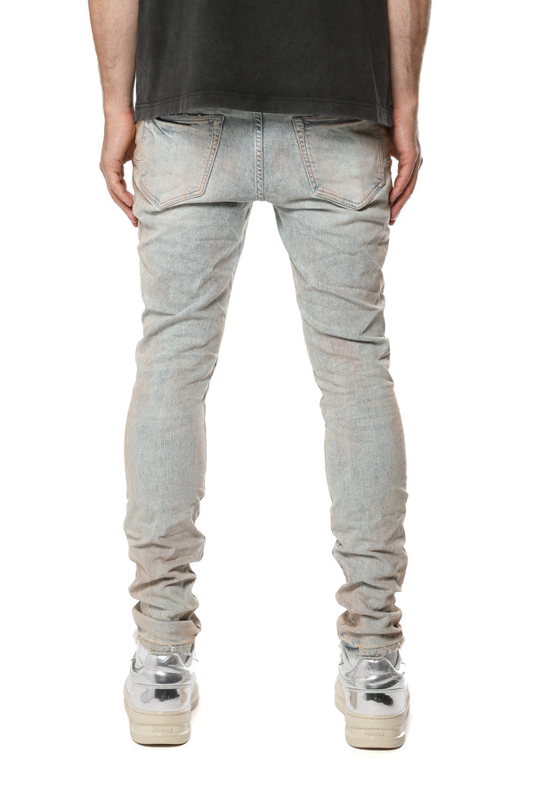 Skinny Pink Mud Distressed