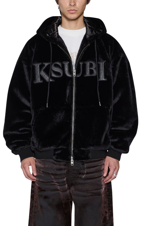 walkout faux fur hooded jacket apex