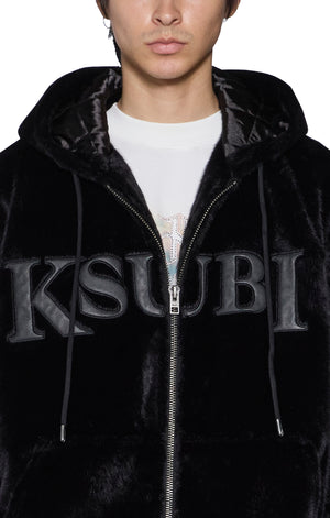 walkout faux fur hooded jacket apex