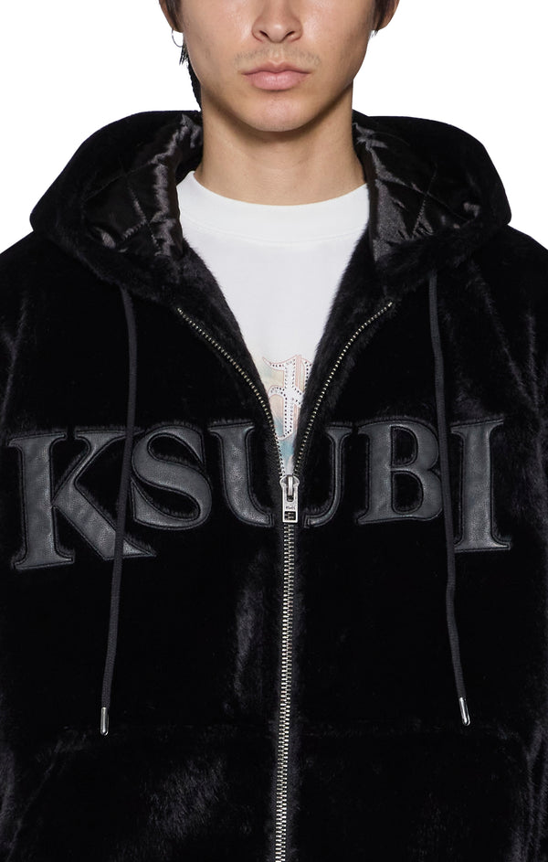 walkout faux fur hooded jacket apex