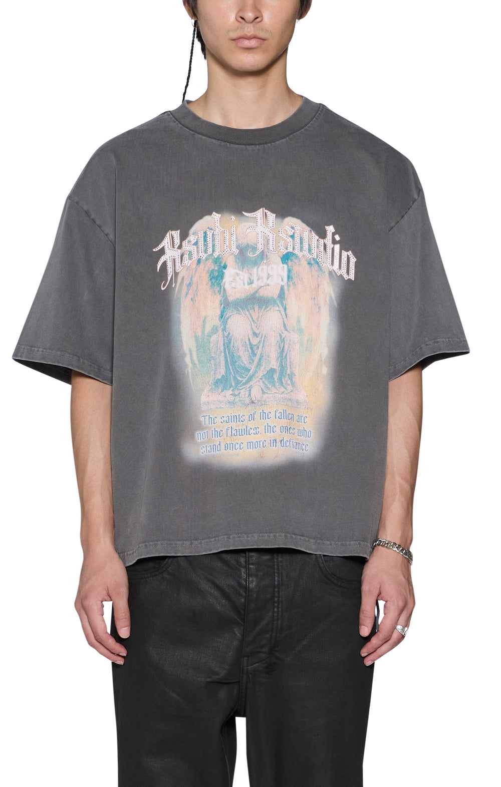 ksaint ekcess ss tee charcoal
