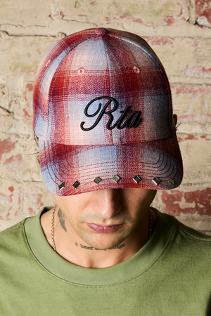 Mars Baseball Hat | Red Plaid