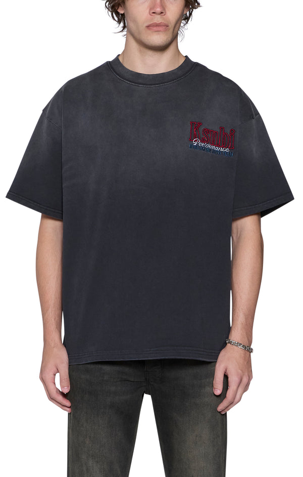 performance ekcess ss tee black fade
