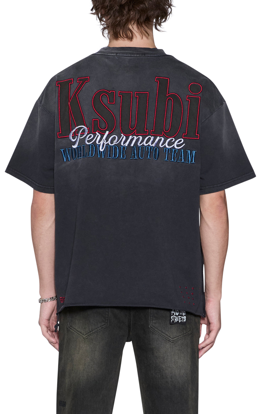 performance ekcess ss tee black fade