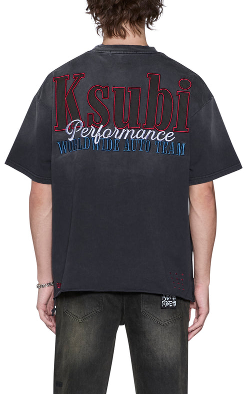 performance ekcess ss tee black fade