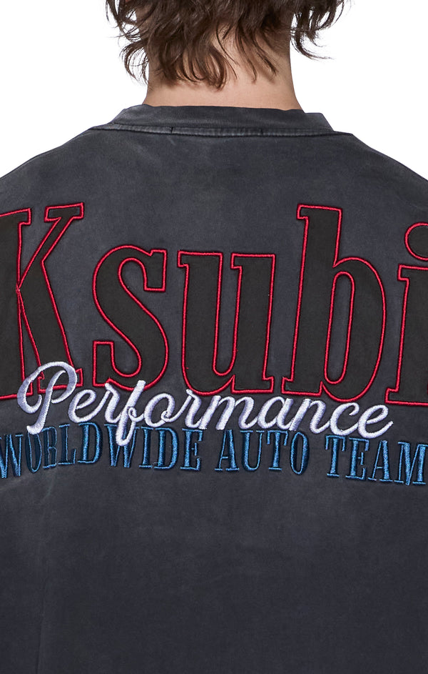 performance ekcess ss tee black fade
