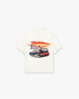 24 HOUR SERVICE T-SHIRT FLAT WHITE