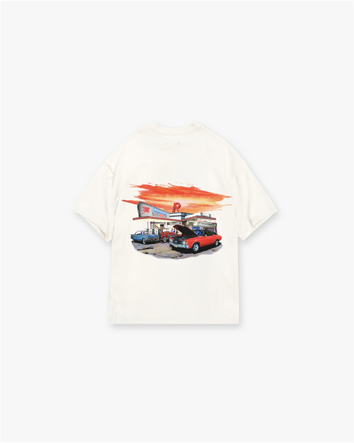 24 HOUR SERVICE T-SHIRT FLAT WHITE