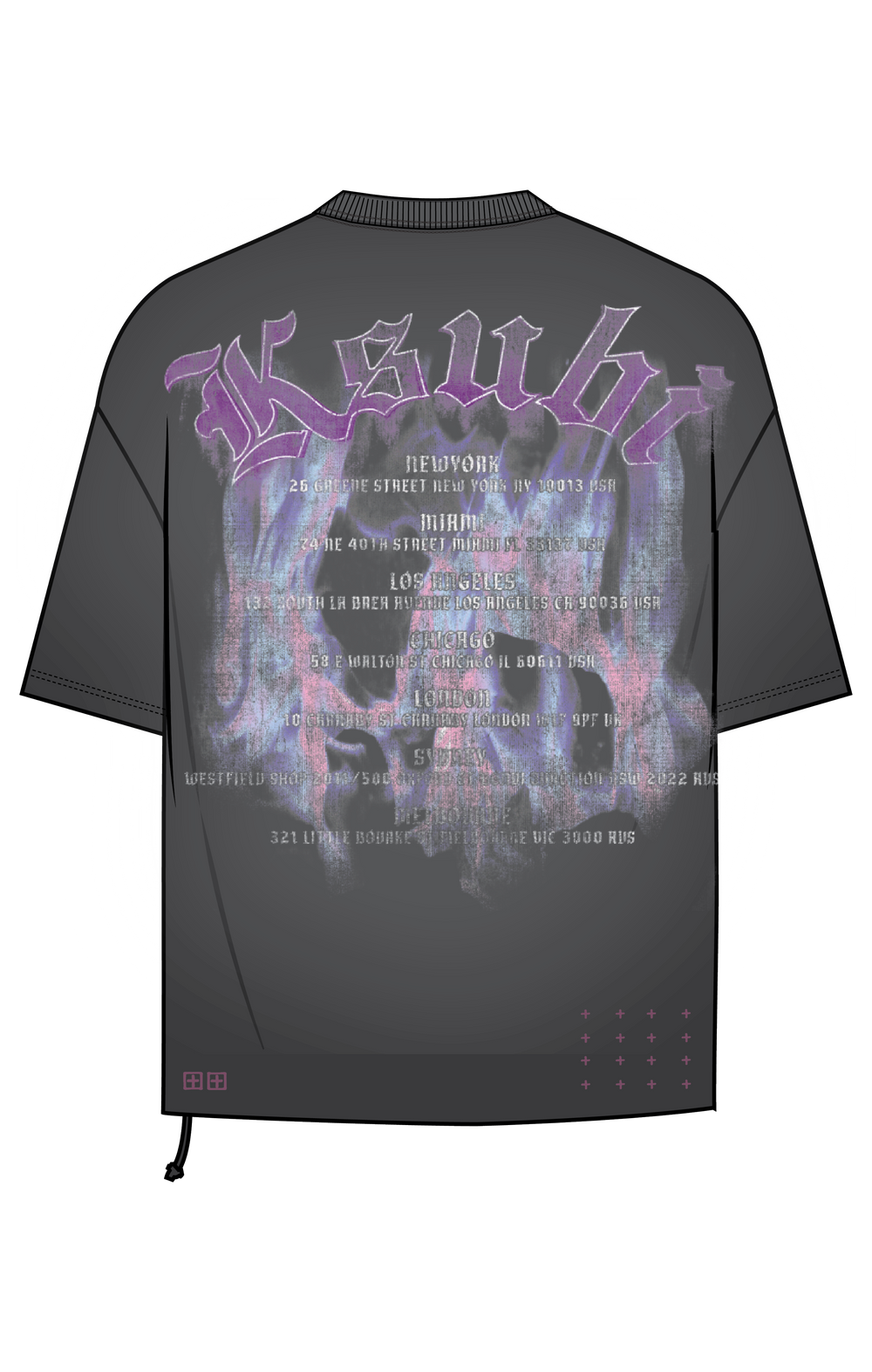 fallen ekcess ss tee charcoal