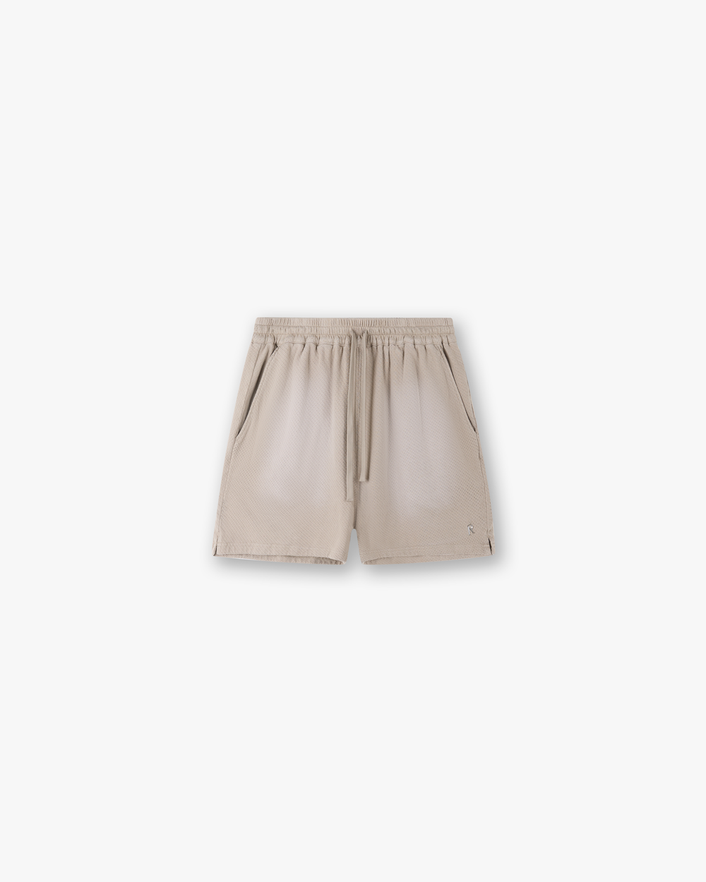 WASHED MESH SHORTS TAUPE