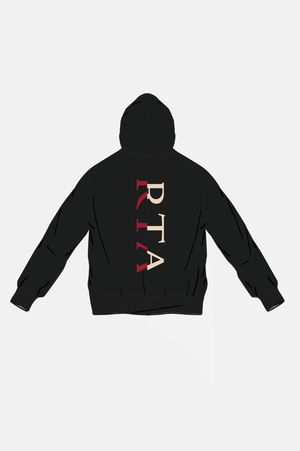Riko Half Half Zip Up | Vintage Black Combo