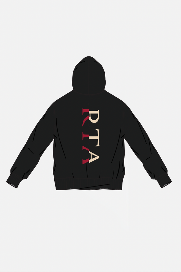 Riko Half Half Zip Up | Vintage Black Combo